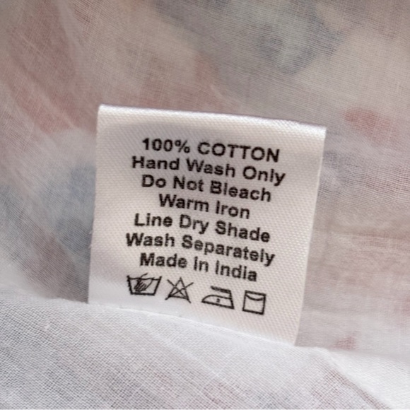 Victoria Dunn Jasmine Pintuck Dress Medium Blue Red - Picture 6 of 7